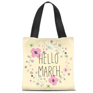Tas Tote Fullprint HELLO MAECH