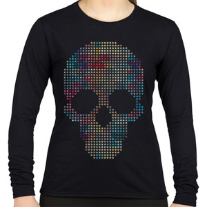 Kaos colorful skull