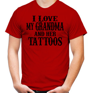 Kaos I Love My Grandma and Her Tattoos