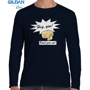 Kaos Kaos Red Mango Hey You Cewek V-Neck Merah