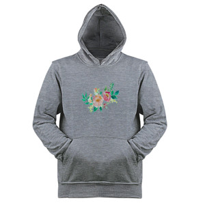 Jaket Hoodie flowery colourful