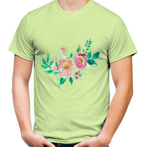 Kaos flowery colourful
