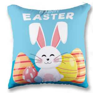 Bantal Happy Easter Bunny Egg