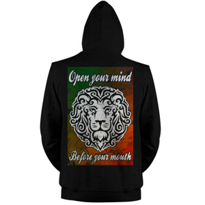 Jaket Hoodie OPEN YOUR MIND BEFORE YOUR MOUTH 3