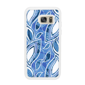 Case HP Full Print Blue Floral Casing HP 