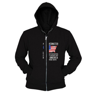 Hoodie Zipper all lives matter