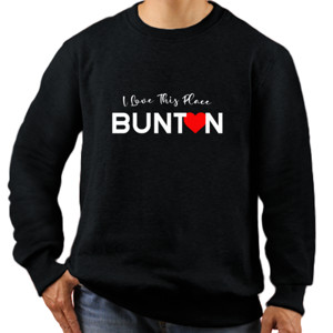 Jaket Sweater I Love This Place Bunton - Long Black Woman