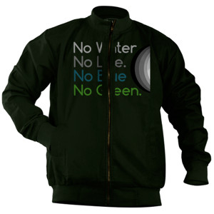 Jaket Bomber No Water, No Life