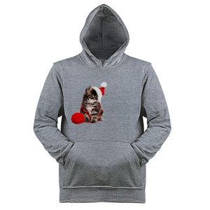 Jaket Hoodie Xmas Cat Cute