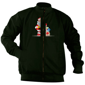 Jaket Bomber santa klaus dan hadiah