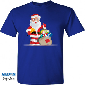 Kaos santa klaus dan hadiah