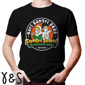 Kaos Kaos Hari Santri 2020 Santri Sehat Indonesia Kuat