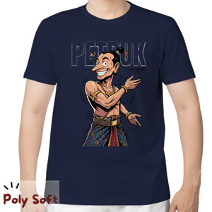 Kaos Kaos Petruk Poly Soft Navy Distro