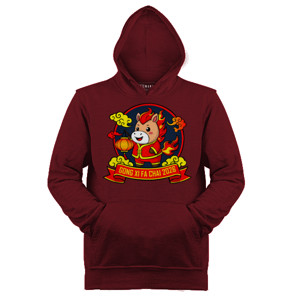 Jaket Hoodie Cute Fire Horse Lunar New Year