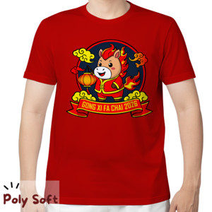 Kaos Cute Fire Horse Lunar New Year