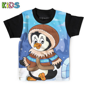 Kaos Anak Full-Print Penguin 3