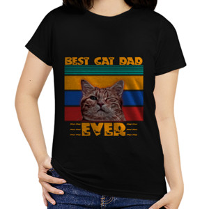 Kaos Best Cat dad T-Shirt - Cat day shirt