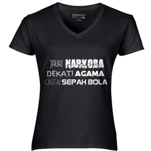Kaos Kaos Lucu Sepak bola Jauhi narkoba 