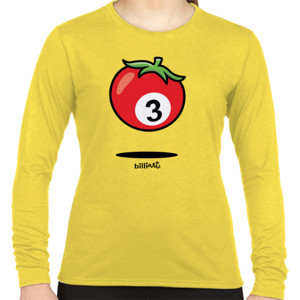 Kaos Shirt | billiArt | ball #3 Tomato