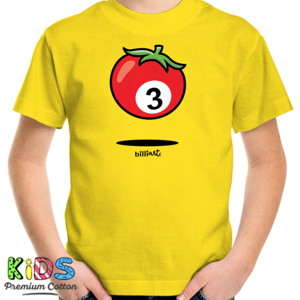 Kaos Shirt | billiArt | ball #3 Tomato