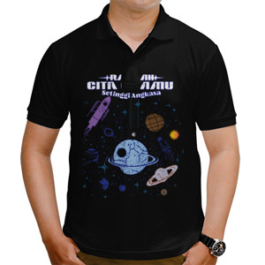 Kaos Polo Raihlah Cita citamu setinggi Angkasa