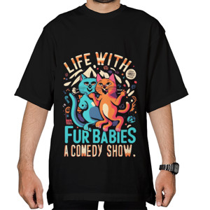 Kaos Oversize kucing