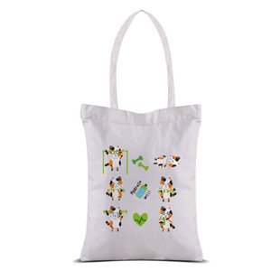 Tas Tote Kitty Exercise White - Mercy Please