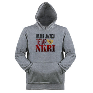 Jaket Hoodie hati & jiwaku tetap nkri