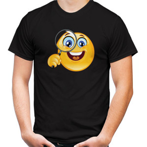 Kaos Baju Kaos Distro Emoticon Magnifying glass