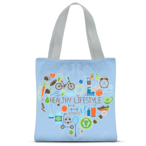 Tas Tote Fullprint HEALTHY