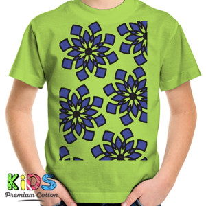 Kaos Bunga Biru (Blue Flower)