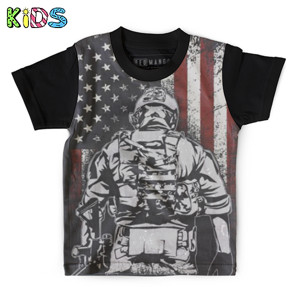Kaos Anak Full-Print Kaos Anak American soldier - Azwalla