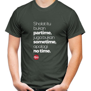 Kaos Sholat itu. (print depan dan belakang)