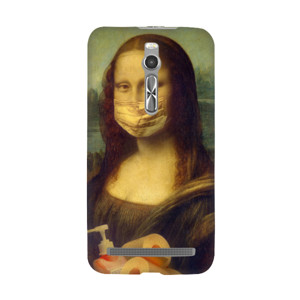monalisa pakai masker Casing HP