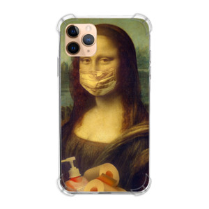 Casing HP monalisa pakai masker