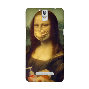 monalisa pakai masker Casing HP