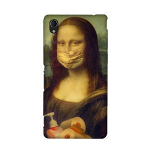 monalisa pakai masker Casing HP
