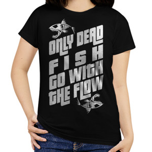 Kaos ONLY DEAD FISH GO WITH THE FLOW 2