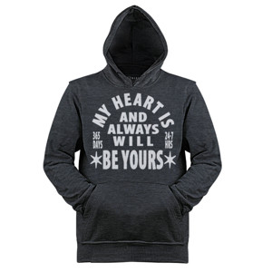 Jaket Hoodie MY HEART IS AND ALWAYS WILL BE YOURS
