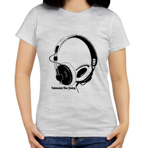 Kaos INDONESIAN DISC JOCKEY BLACK WHITE
