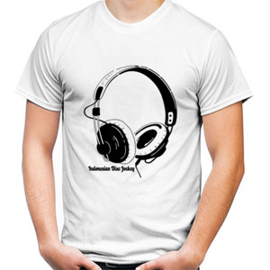 Kaos INDONESIAN DISC JOCKEY BLACK WHITE