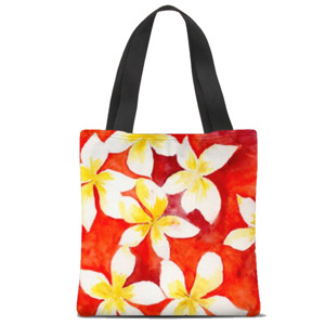 Tas Tote Fullprint watercolor tote bag 
