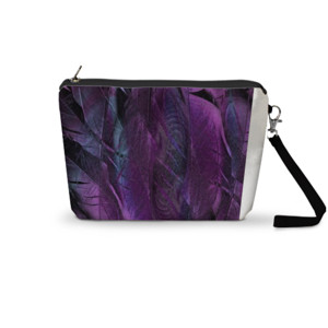 Pouch Trapesium DOMPET WANITA TRAPESIUM WARNA UNGU DAUN