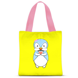 Tas Tote Fullprint Sweet penguin