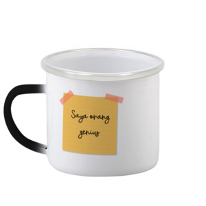 Mug Bunglon Saya orang genius