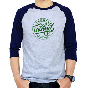 Kaos Raglan kaos lengan 3/4 islami custom