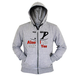 Hoodie Zipper Nupraba coffee