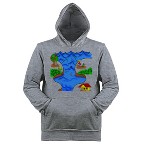 Jaket Hoodie Pemandangan