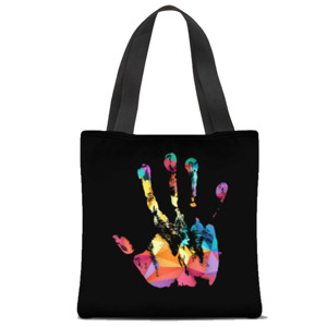 Tas Tote Fullprint hand