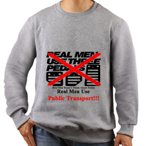 Jaket Sweater Real Men Use Public Transport-LWR03